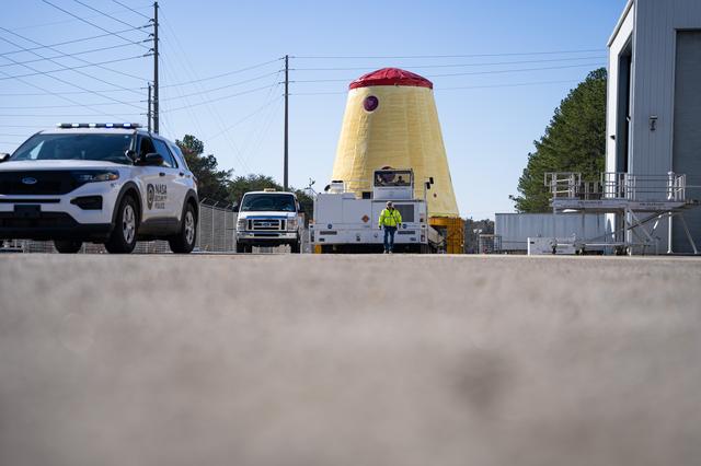 NASA image: NASA moves SLS Hardware for Artemis III at Marshall Space Flight Center 